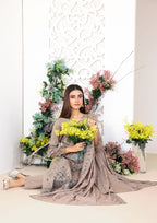 AYZEL - Unstitched  Embroidered Karrandi