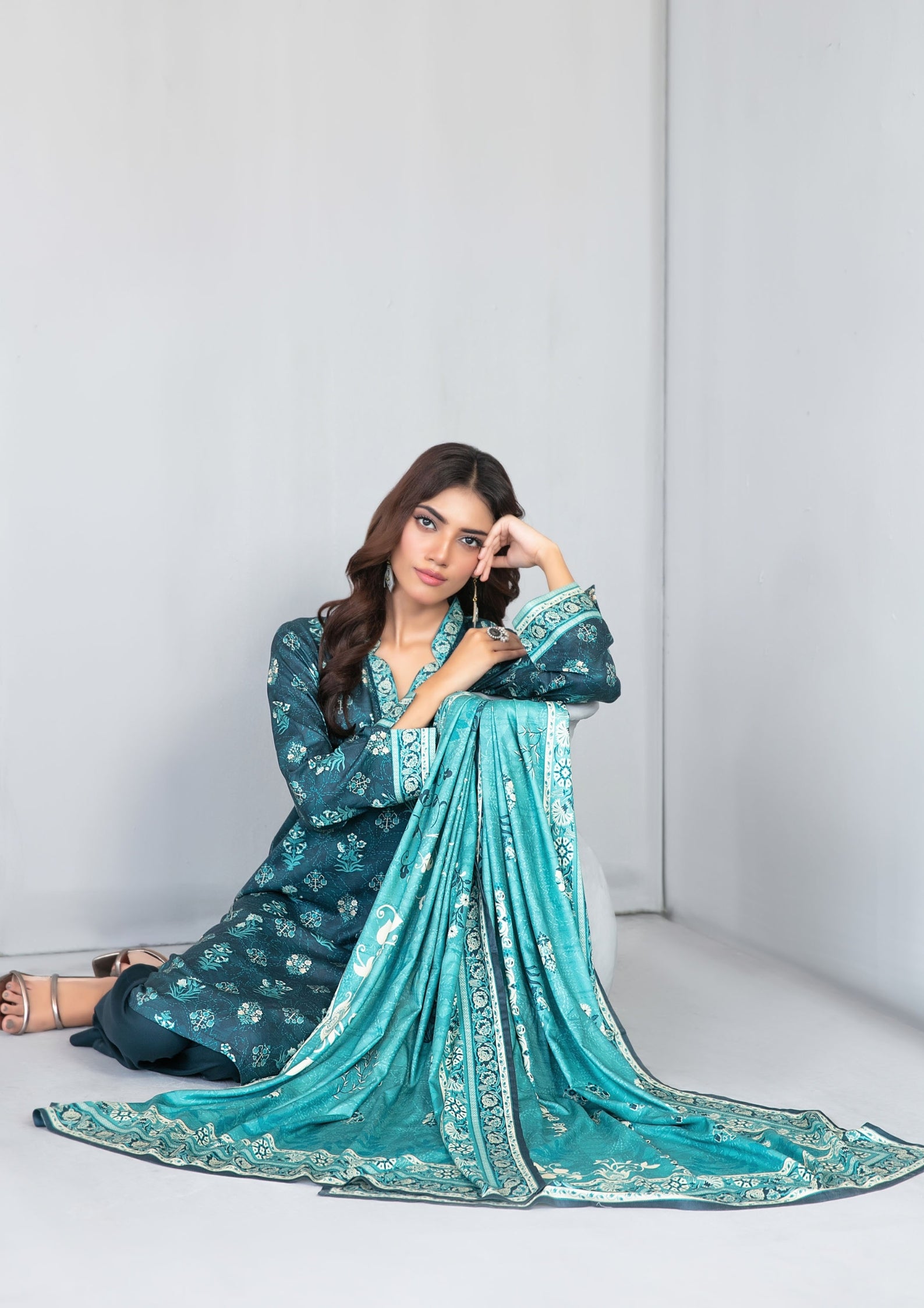AFSANA - Unstitched Digital Printed Twill
