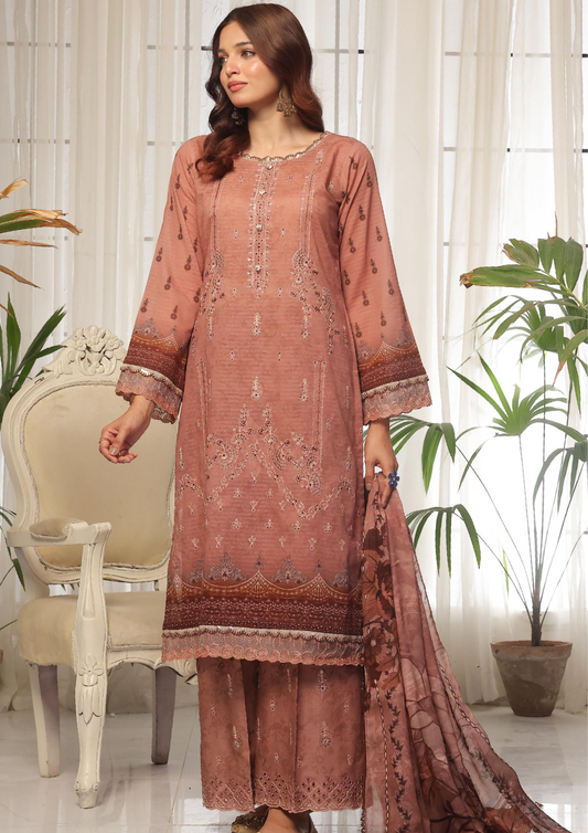 CHANDNI RAAT - Unstitched 3-Piece Bana Dora Digital Lawn