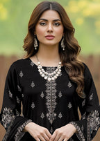 GULL-E-NOOR - Unstitched Embroidered Dhanak