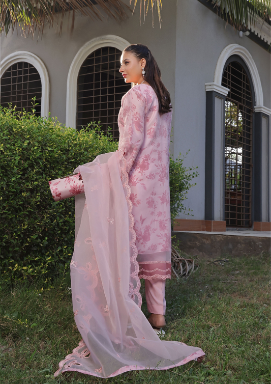 HAYA - Semi Stitched 3 - Piece Organza