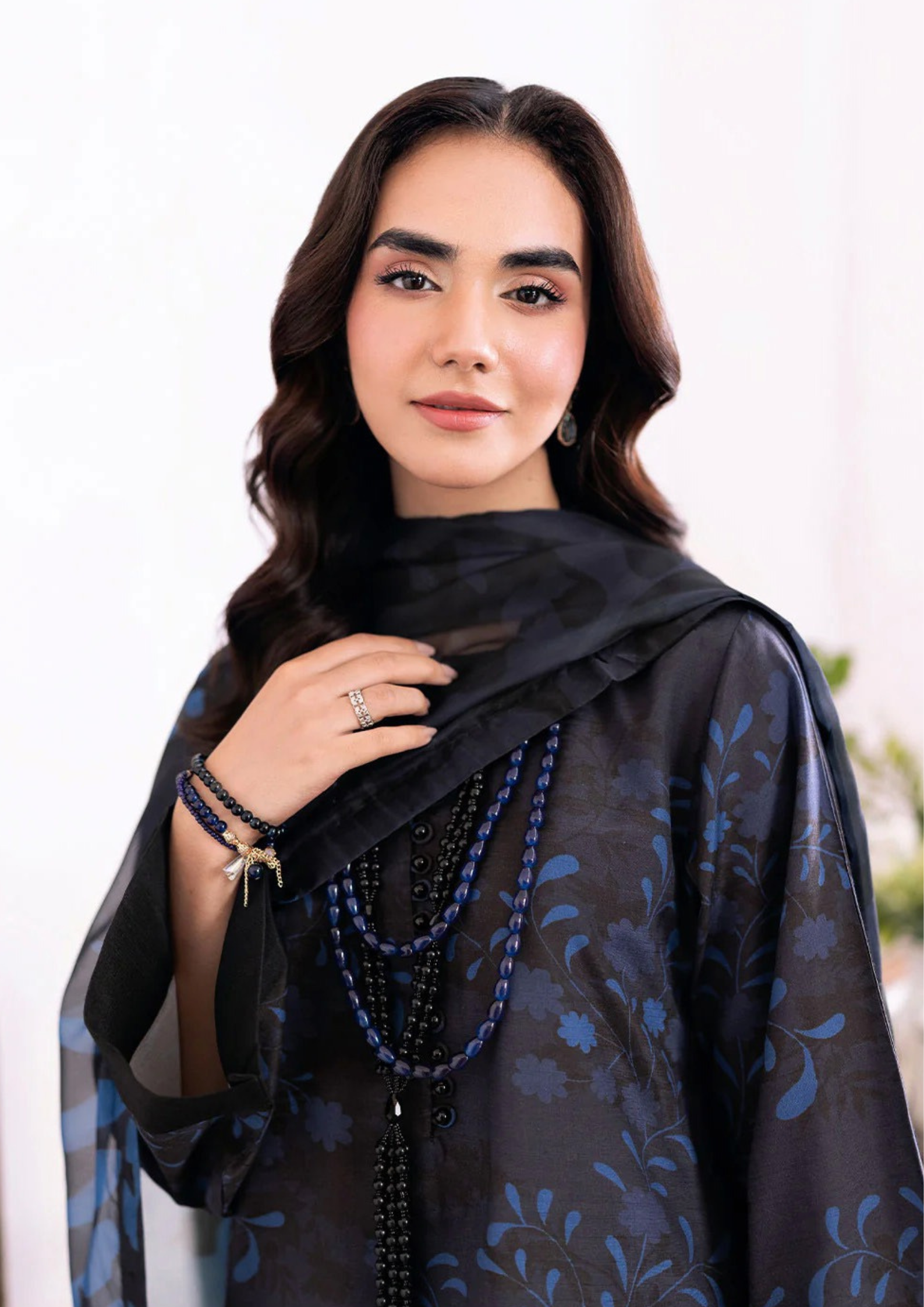 NAQSH-E-NAAZ - Unstitched 3-Piece Digital Bana Dora Lawn