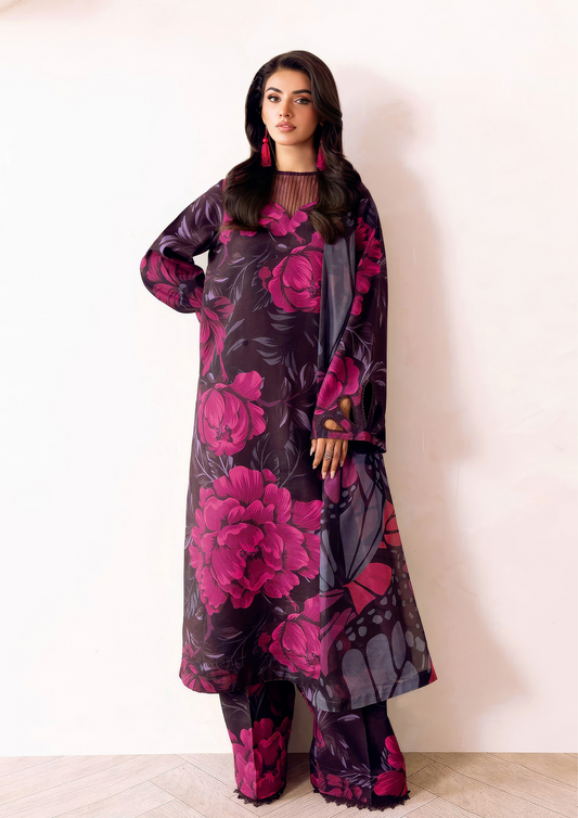 NAQSH-E-NAAZ - Unstitched 3-Piece Digital Bana Dora Lawn