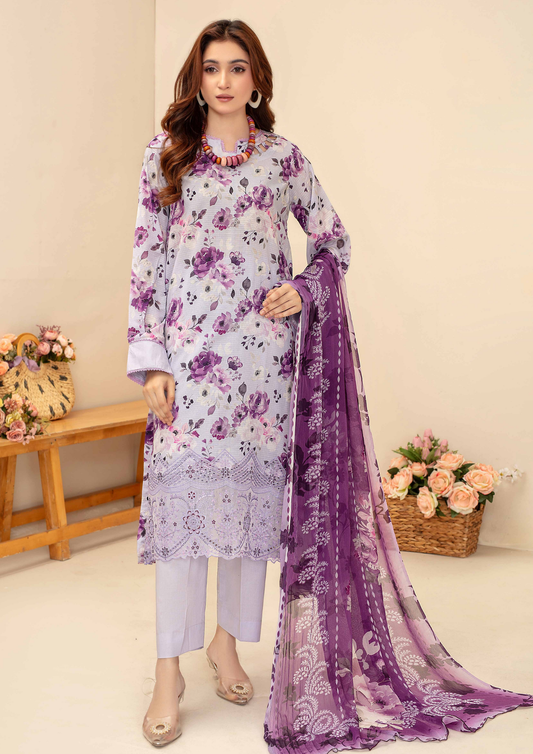 AQAS - Unstitched 3-Piece Digital Printed