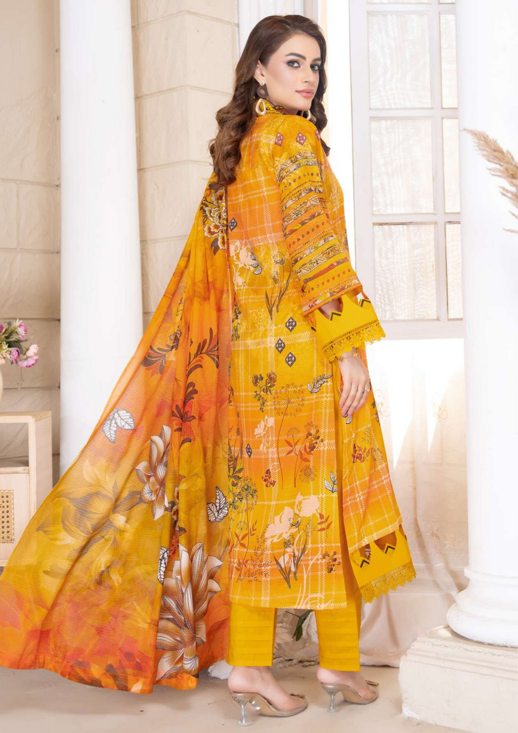 KAJAL - Unstitched 3-Piece Digital Lawn