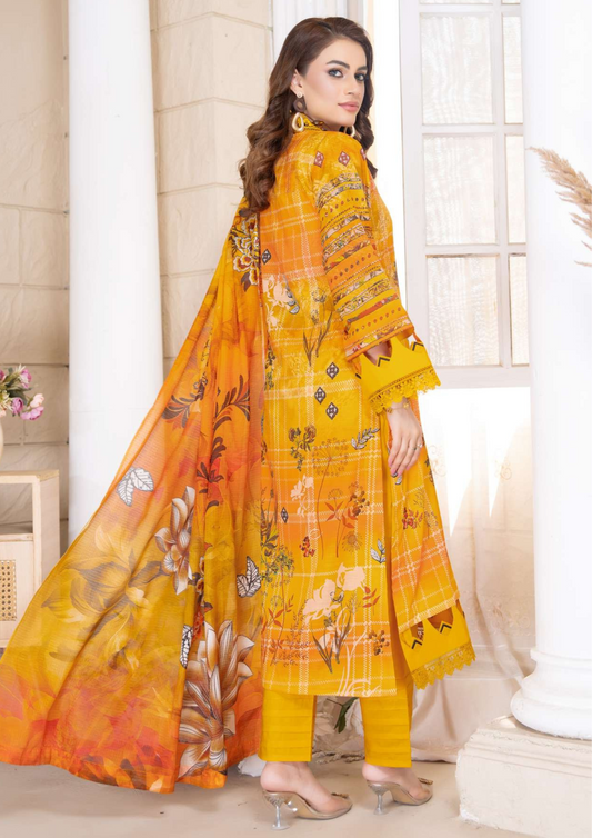 KAJAL - Unstitched 3-Piece Digital Lawn