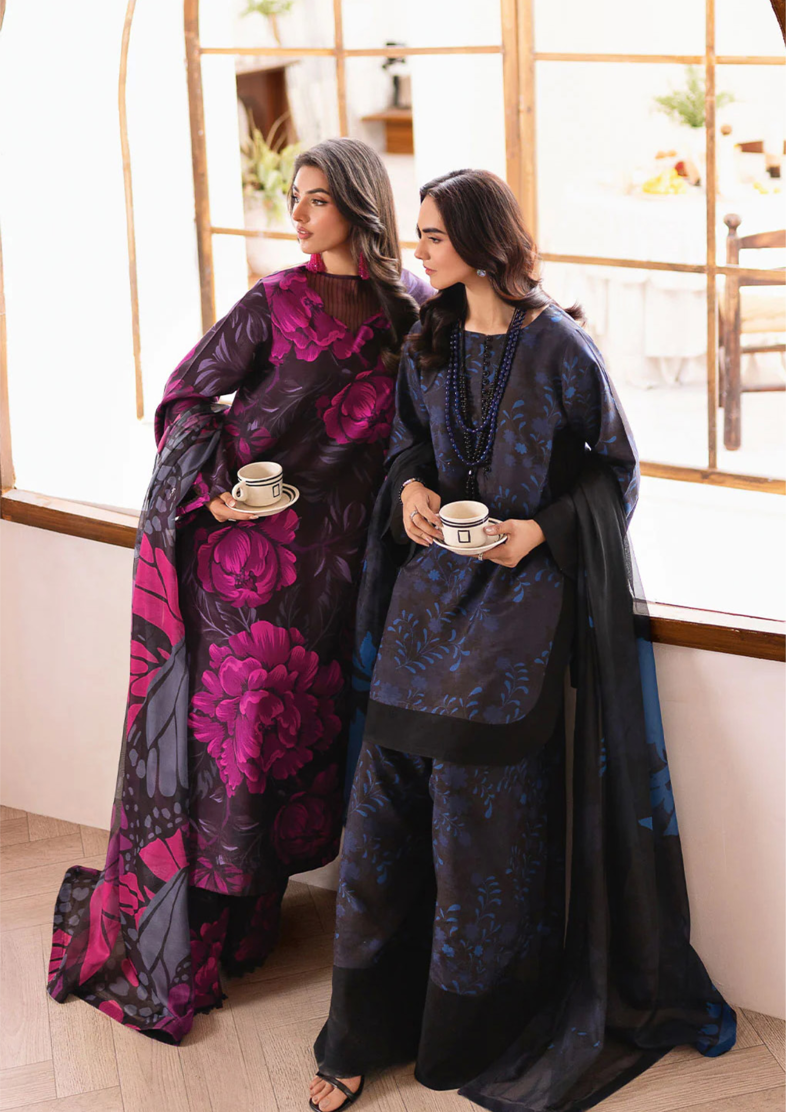 NAQSH-E-NAAZ - Unstitched 3-Piece Digital Bana Dora Lawn