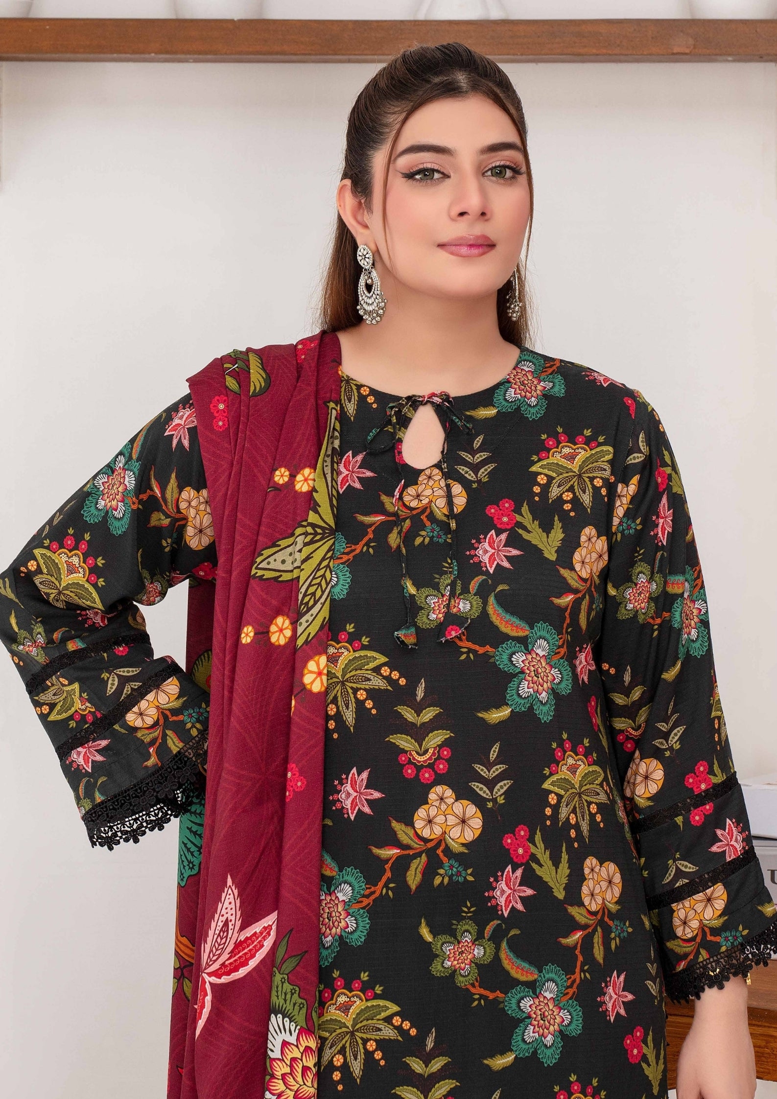 SHAFAQ - Unstitched 3-PCS Bana Dora Linen