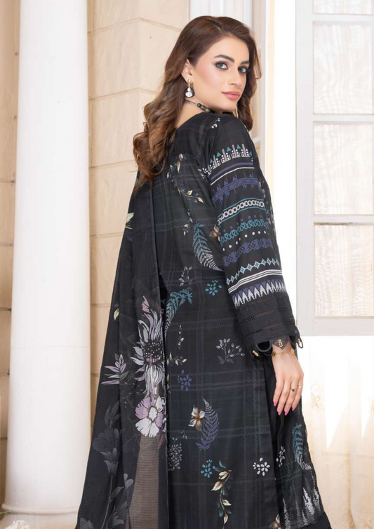 KAJAL - Unstitched 3-Piece Digital Lawn