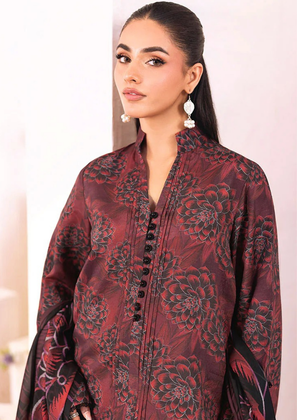 NAQSH-E-NAAZ - Unstitched 3-Piece Digital Bana Dora Lawn