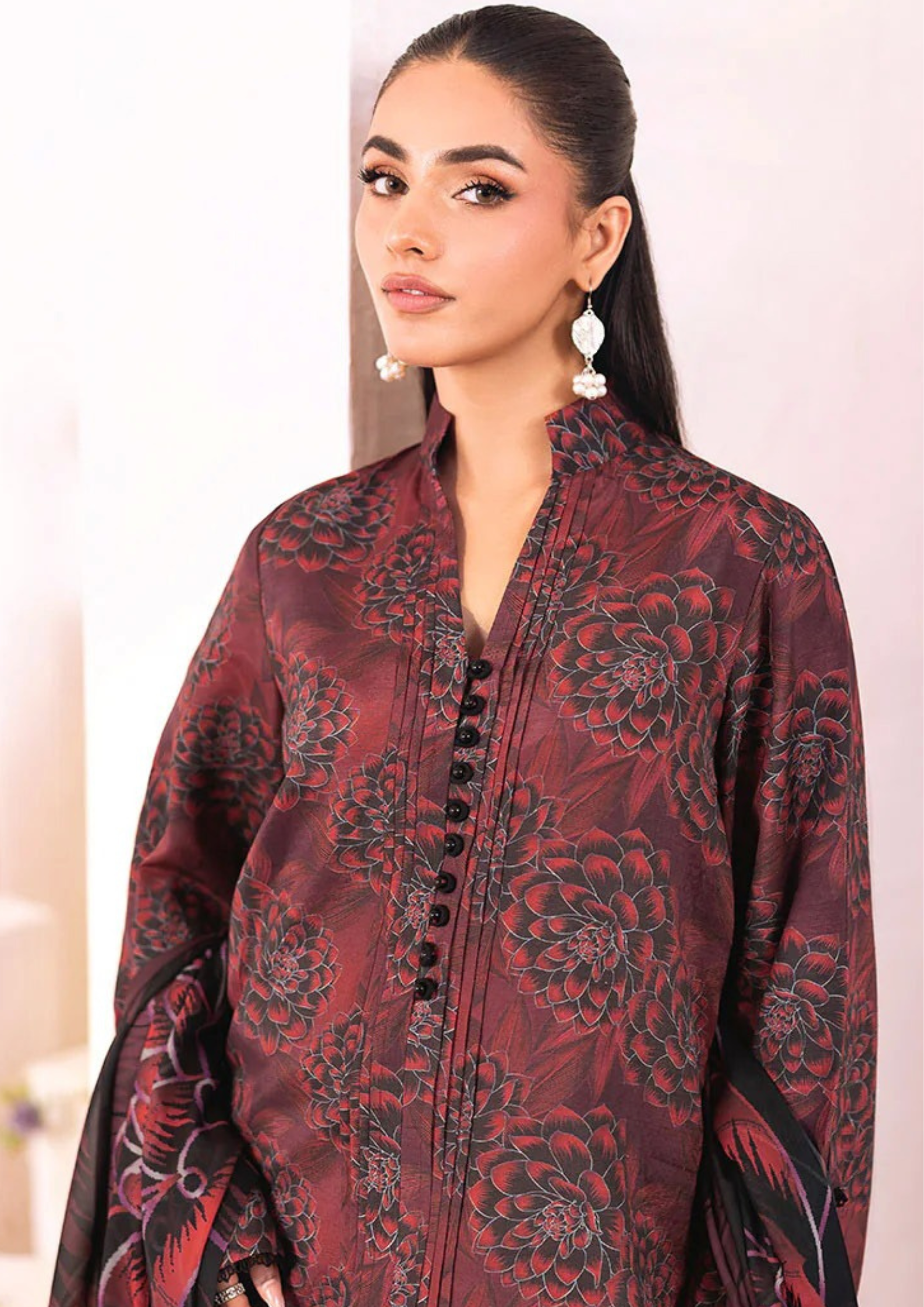 NAQSH-E-NAAZ - Unstitched 3-Piece Digital Bana Dora Lawn
