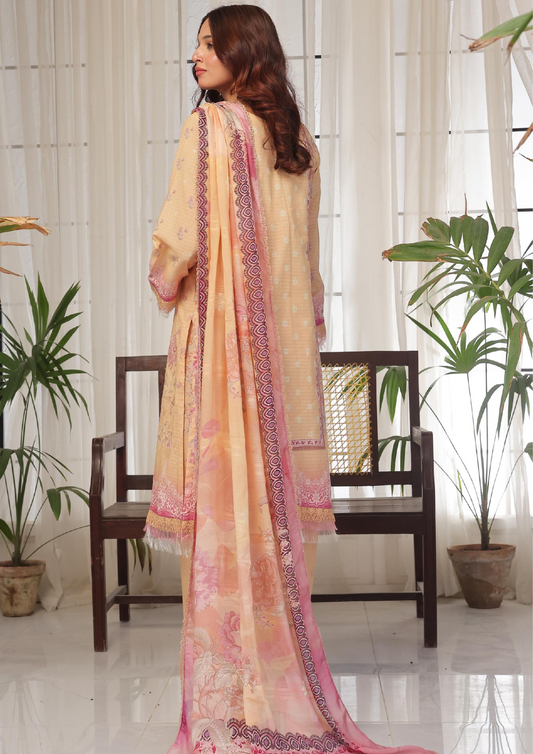 CHANDNI RAAT - Unstitched 3-Piece Bana Dora Digital Lawn