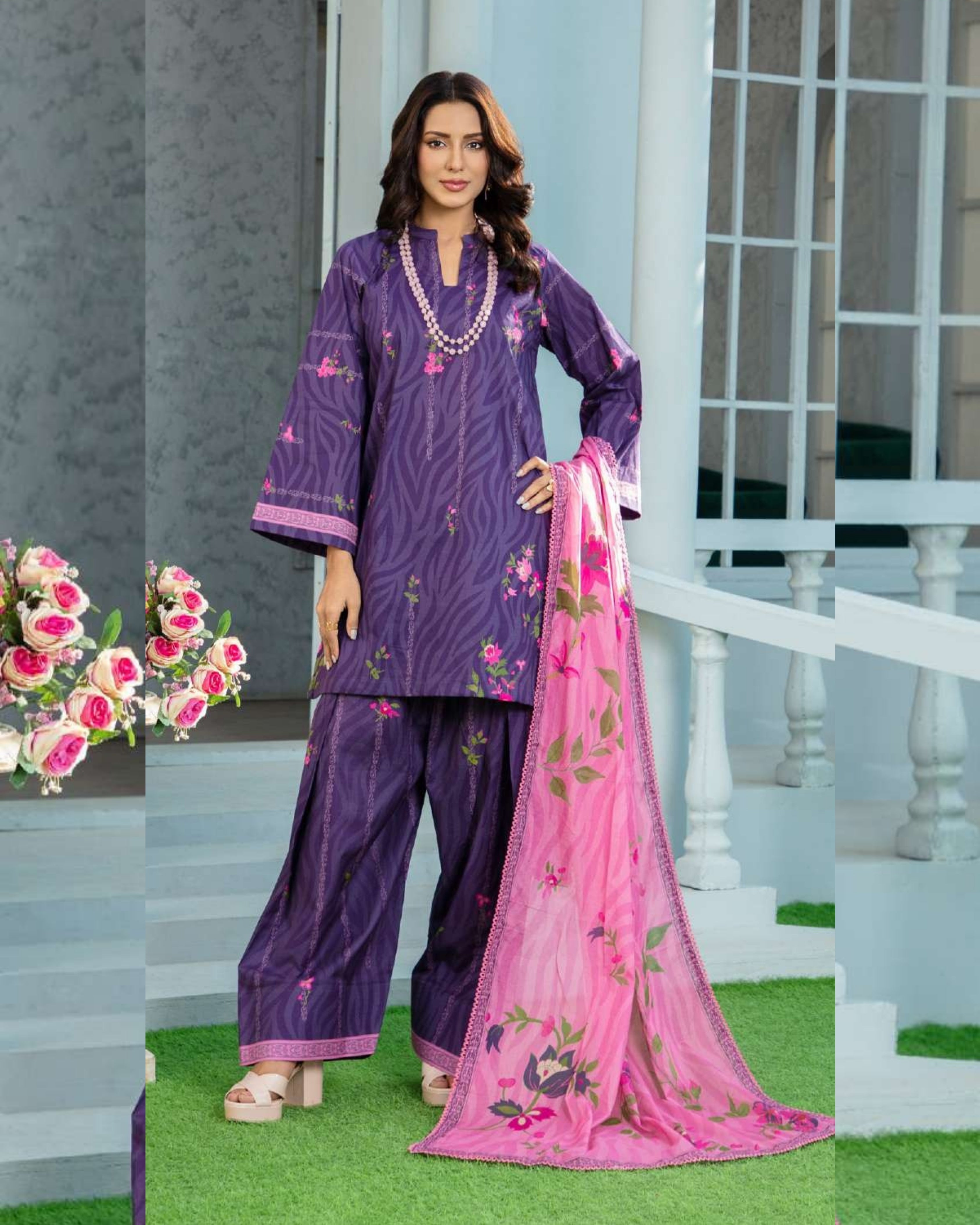 MOOMAL - Unstitched 3PCS Lawn