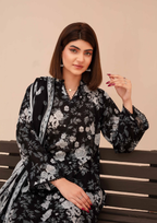 GULL E SIYAH - Unstitched 3-Piece Diigital Printed Lawn