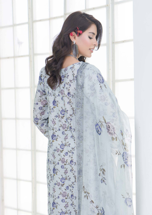 PEHNAWAA - Unstitched 3-Piece Digital Printed Lawn