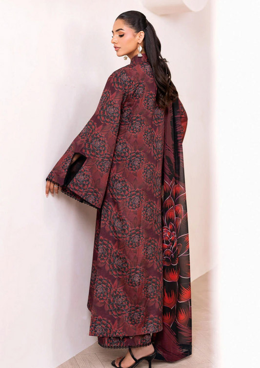 NAQSH-E-NAAZ - Unstitched 3-Piece Digital Bana Dora Lawn