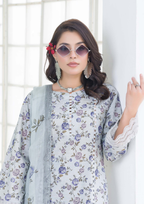 PEHNAWAA - Unstitched 3-Piece Digital Printed Lawn