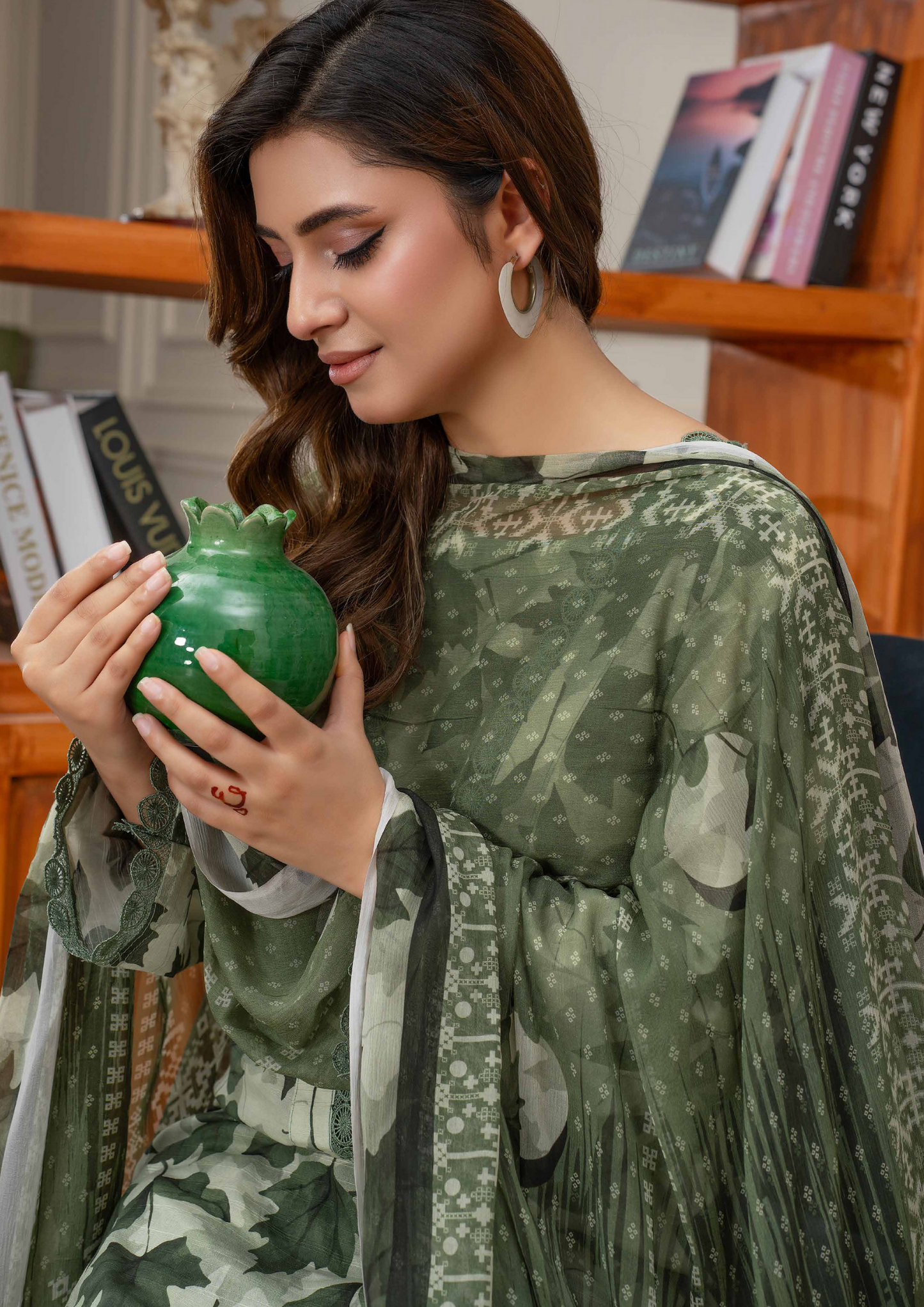AROOHI - Unstitched 3-Piece Printed Lawn