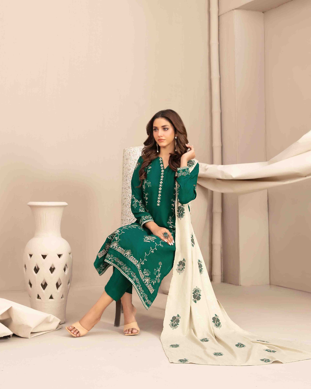 INAYA - Semi Stitched Embroidered