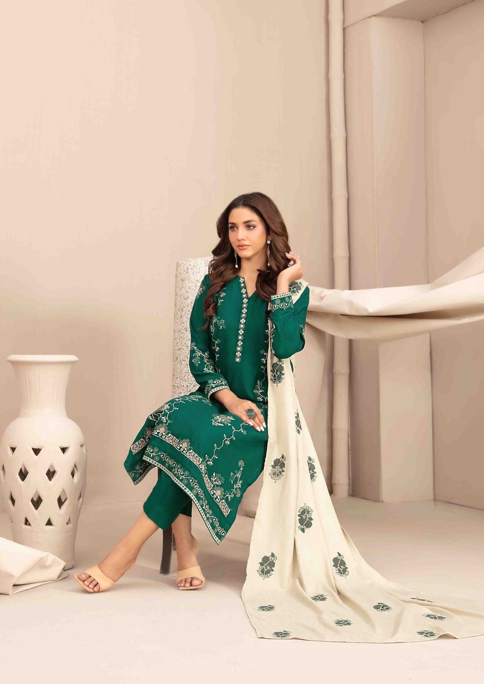 INAYA - Semi Stitched Embroidered