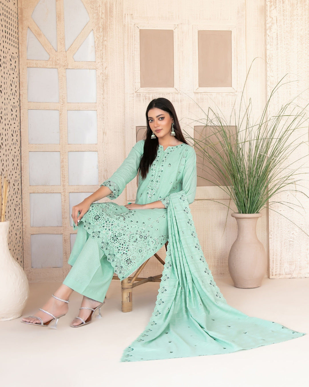 AYZEL - Unstitched Embroidered Karrandi