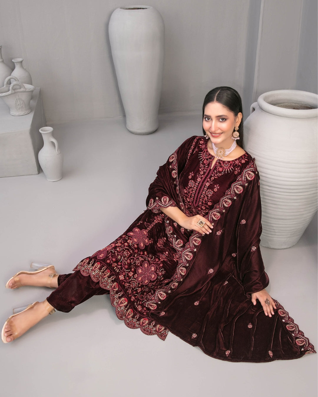 NAFISA - Unstitched Luxury Velvet