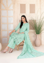 AYZEL - Unstitched Embroidered Karrandi