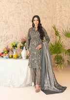 ANCHAL - Unstitched Embroidered Digital Printed Staple