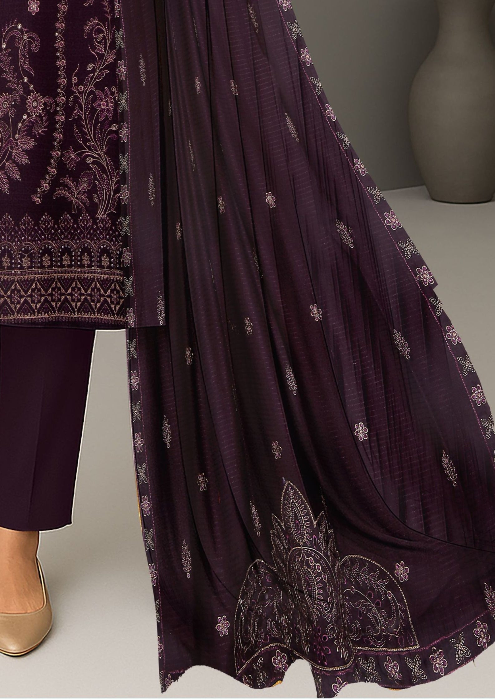 Shabnam - Unstitched 3-Piece Exclusive Dhanak