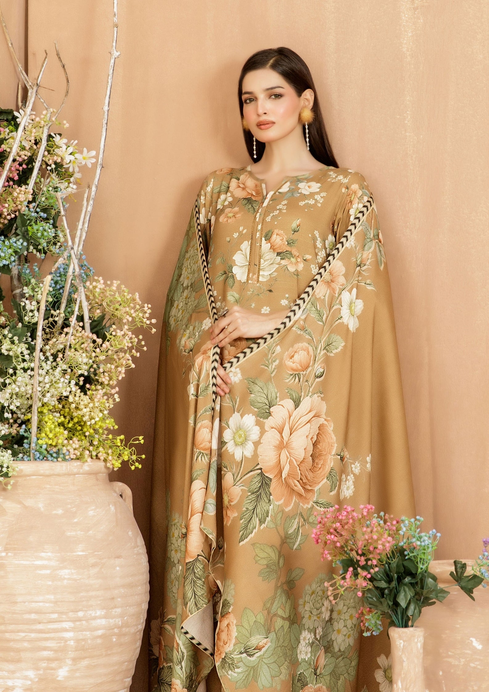 AFSANA - Unstitched Digital Printed