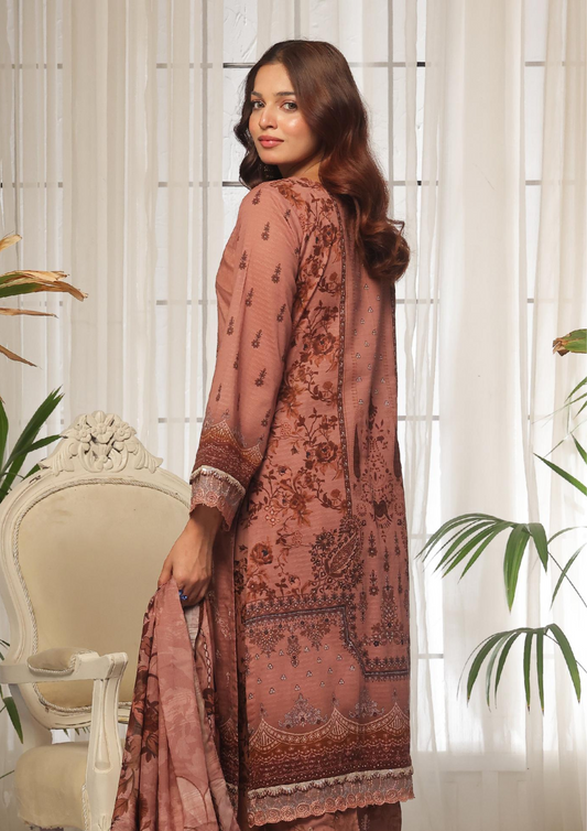 CHANDNI RAAT - Unstitched 3-Piece Bana Dora Digital Lawn
