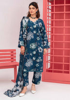 Meena - Unstitched 3-Piece Digital Linen