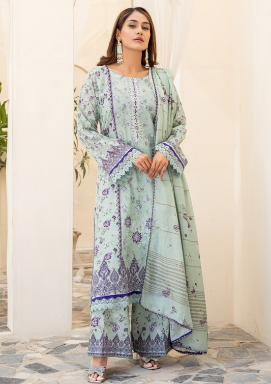 SAJAL - Unstitched 3-Piece Digital Lawn
