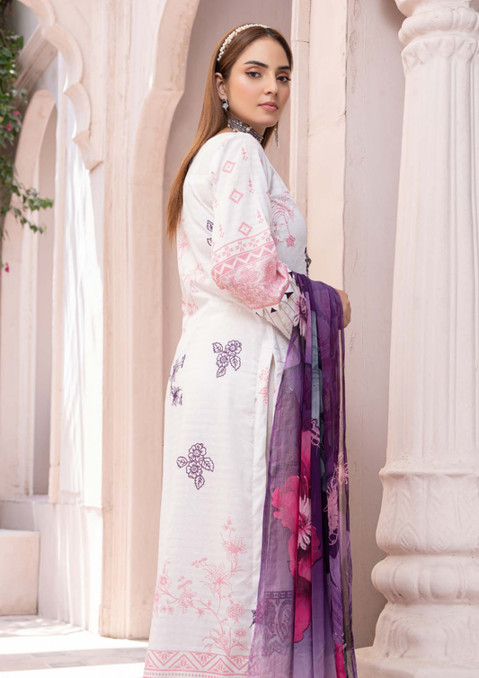 DHAGAY - Unstitched 3-Piece Embroidered Lawn
