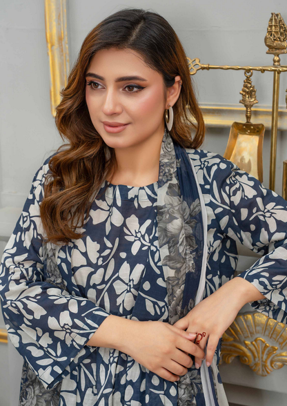 AROOHI - Unstitched 3-Piece Printed Lawn