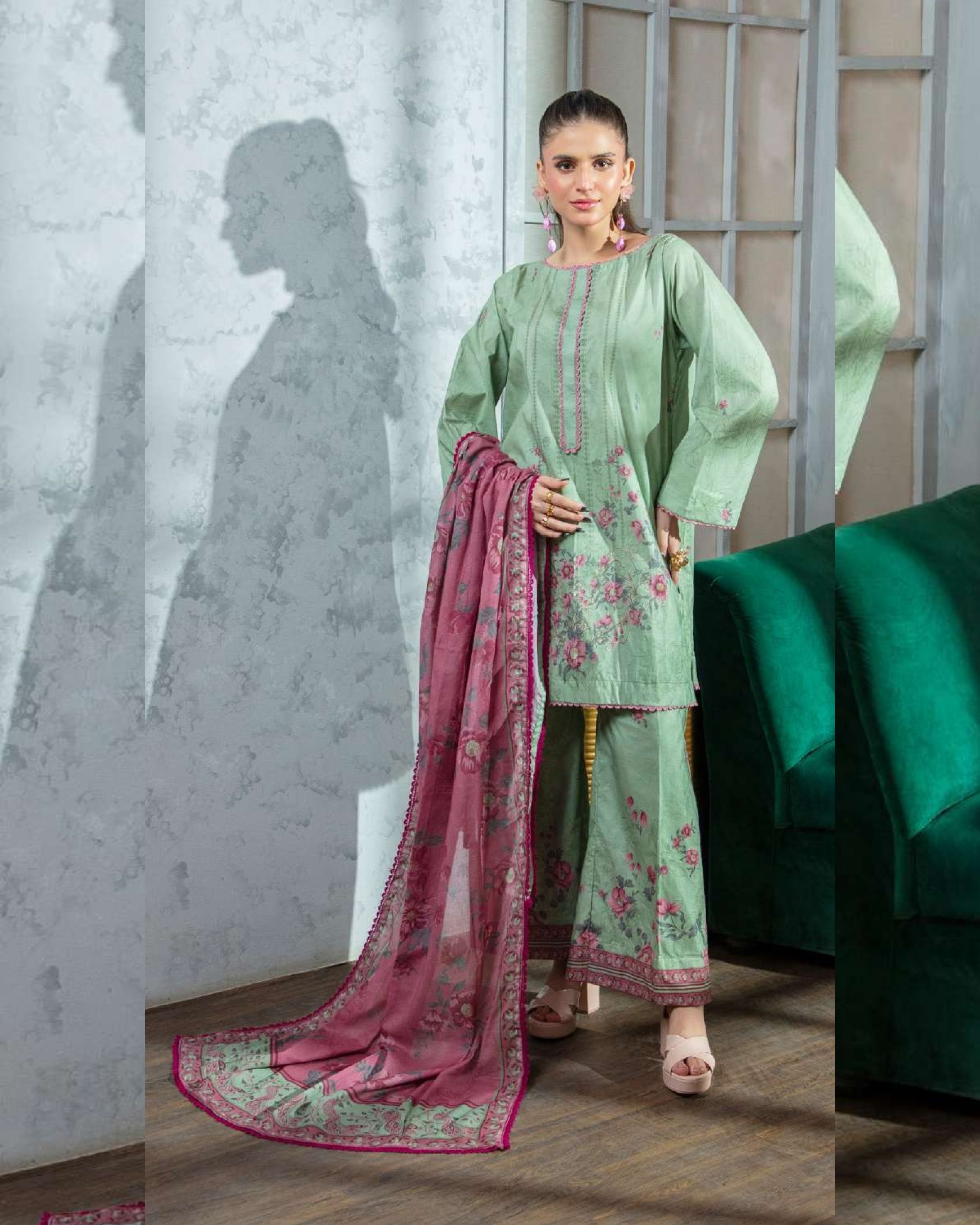 MOOMAL - Unstitched 3PCS Lawn