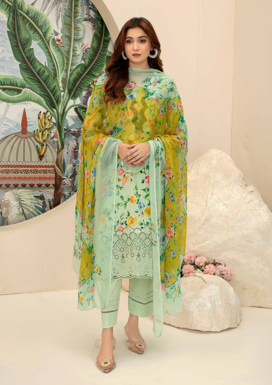AQAS - Unstitched 3-Piece Digital Printed