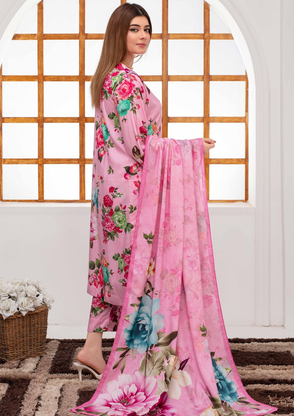 SHAFAQ - Unstitched 3-PCS Bana Dora Linen