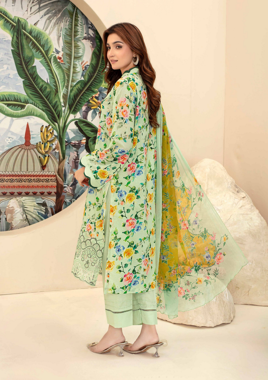 AQAS - Unstitched 3-Piece Digital Printed