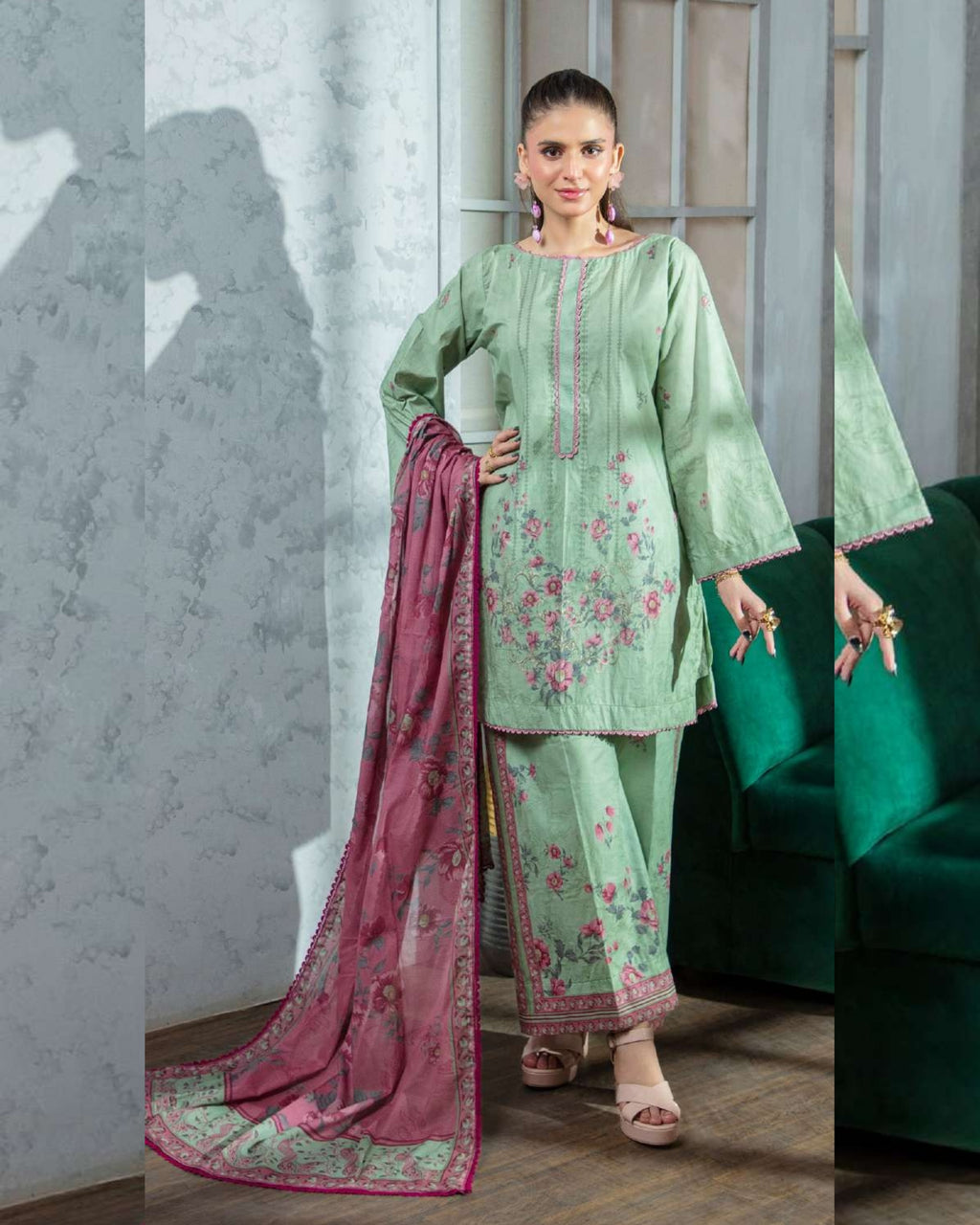 GULZAR - Stitched Lawn by Moncheri