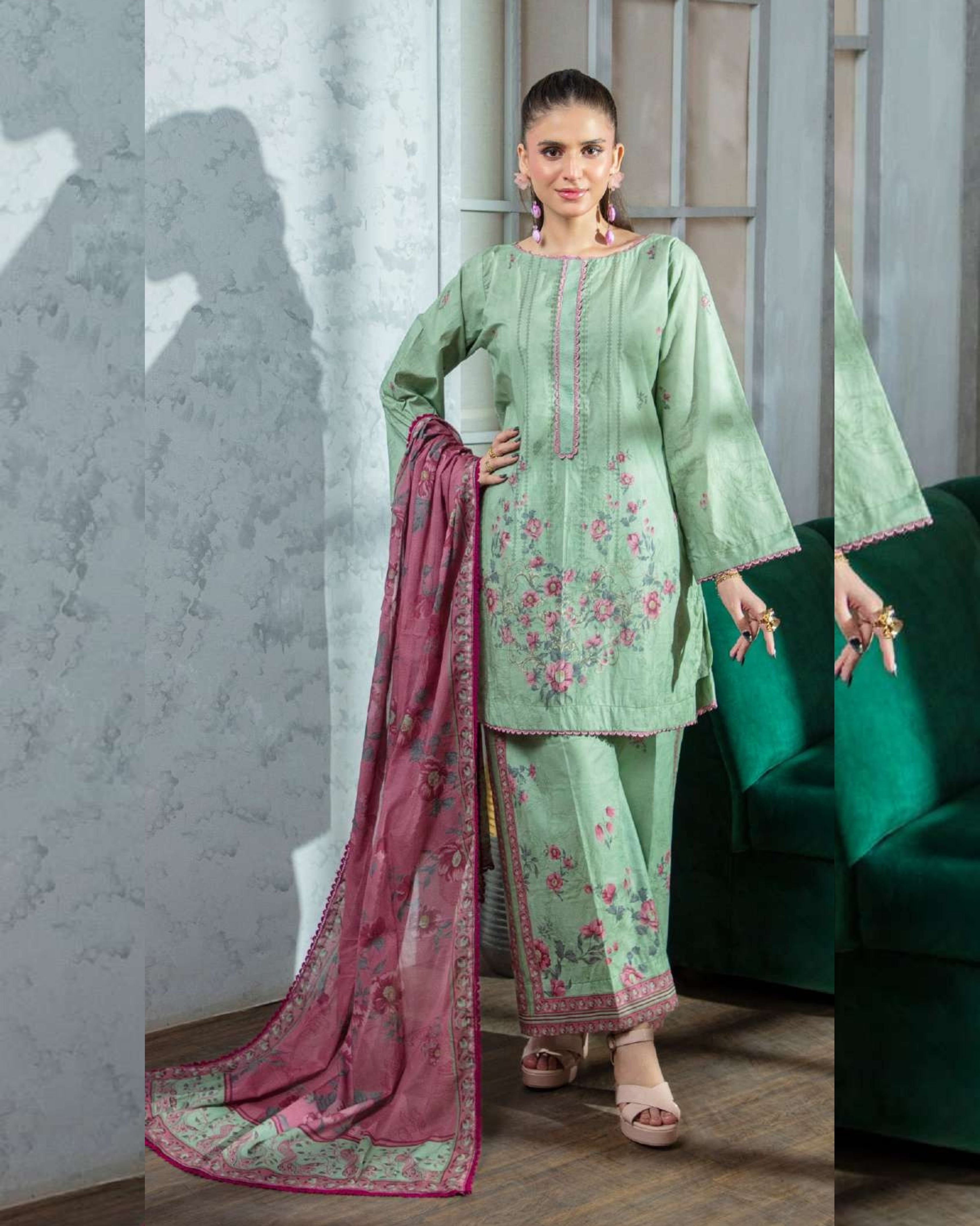 GULZAR - Stitched Lawn by Moncheri