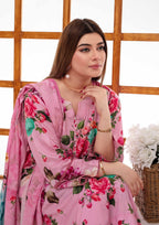 SHAFAQ - Unstitched 3-PCS Bana Dora Linen