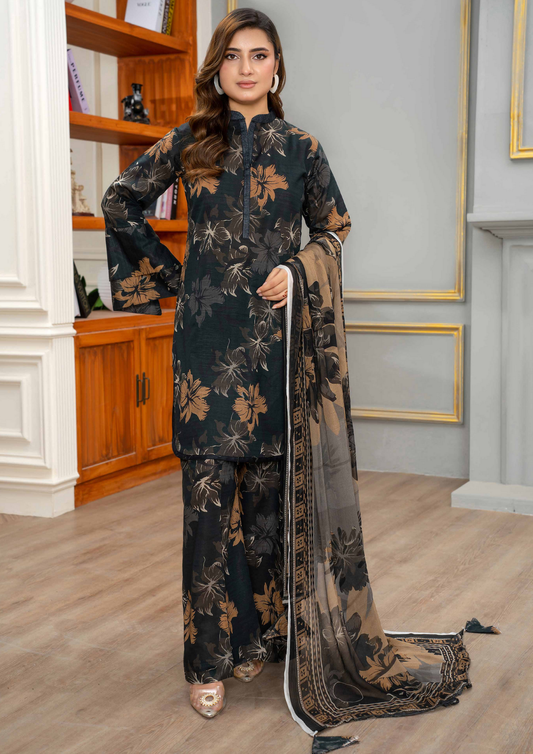 AROOHI - Unstitched 3-Piece Printed Lawn