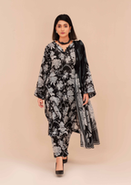GULL E SIYAH - Unstitched 3-Piece Diigital Printed Lawn