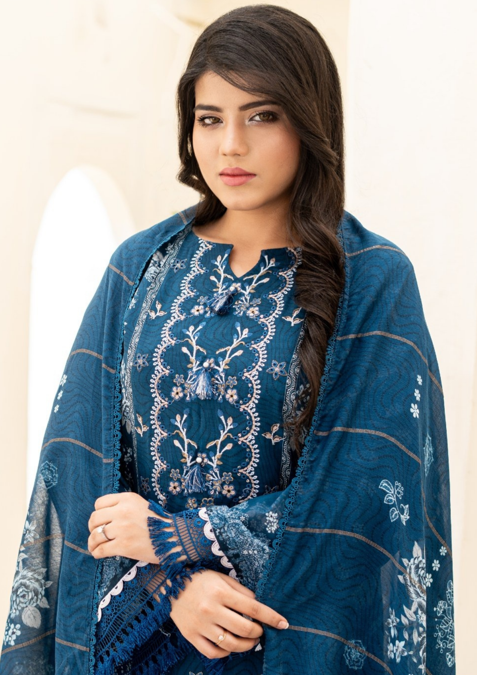 SAJAL - Unstitched 3-Piece Digital Lawn