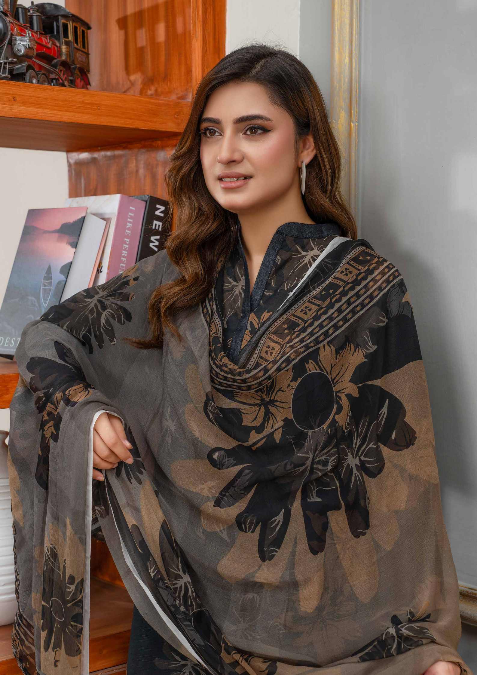 AROOHI - Unstitched 3-Piece Printed Lawn