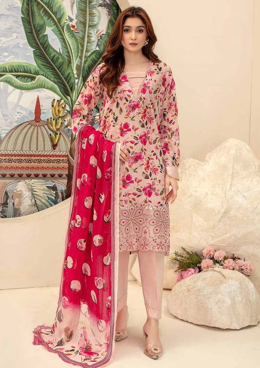 AQAS - Unstitched 3-Piece Digital Printed