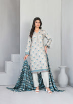 AFSANA - Unstitched Digital Printed Twill