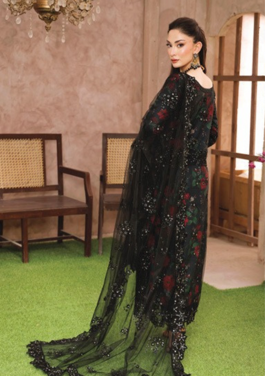 SHEESH MAHAL - Semi Stitched 3 - Piece Embroidered