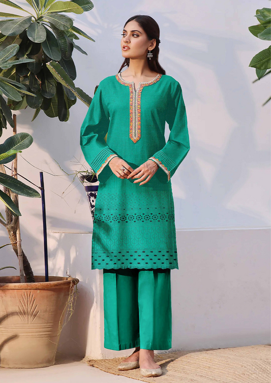 ARZOO - Unstitched 2-Piece Embroidered Lawn